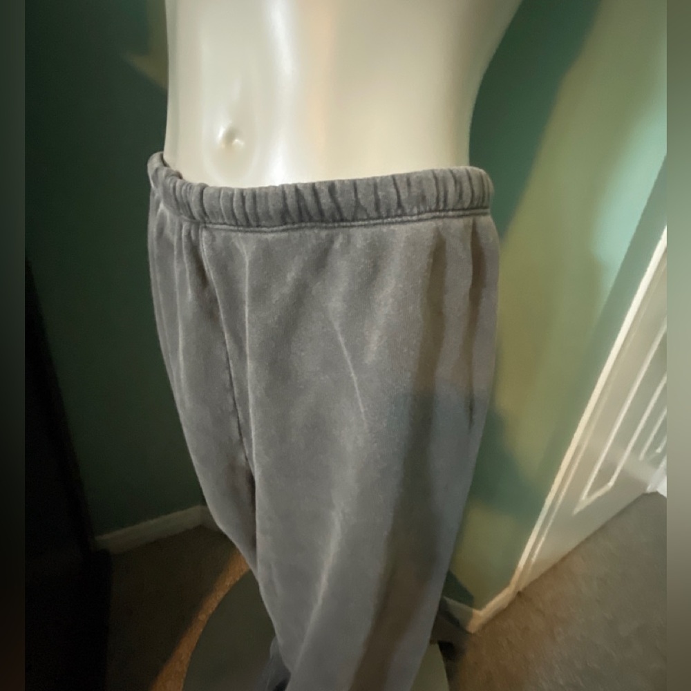 Joah Brown Gray Fleece High Waist Track Joggers Small *has marks